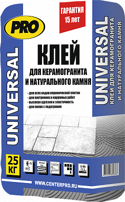 Клей для керамогранита PRO Universal