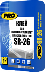 Клей PRO для пазогребневых плит и листов ГКЛ и ГВЛ SR 26